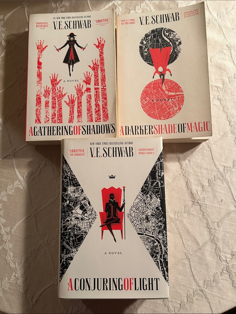 A Darker Shade Of Magic Book Trilogy by V.E. Schwab Hardcover & Paperback